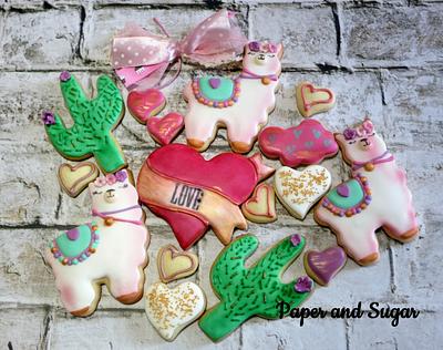 I Llama love you, Cookies - Cake by Dina - Paper and Sugar