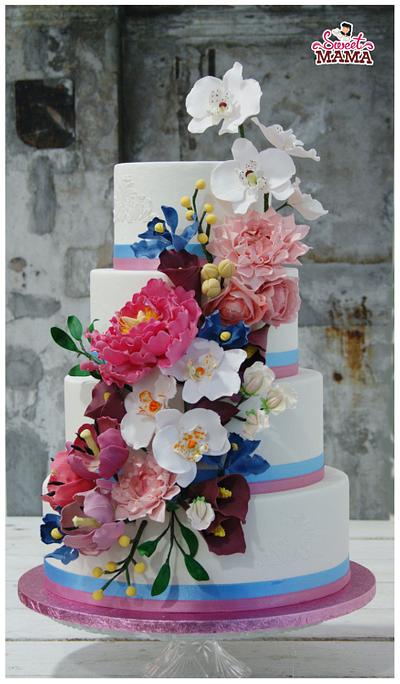 Quartz & Serenity Wedding Cake - Cake by Soraya Sweetmama