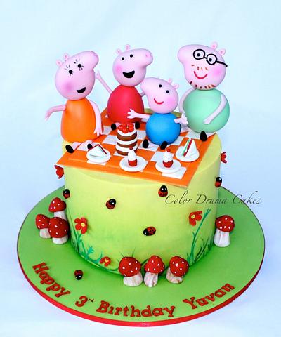 Peppa Pig cake  - Cake by Color Drama Cakes