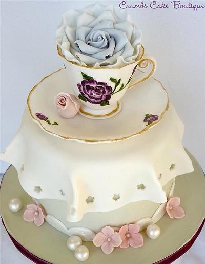 Teacup/saucer Cake - Cake by Crumbs Cake Boutique
