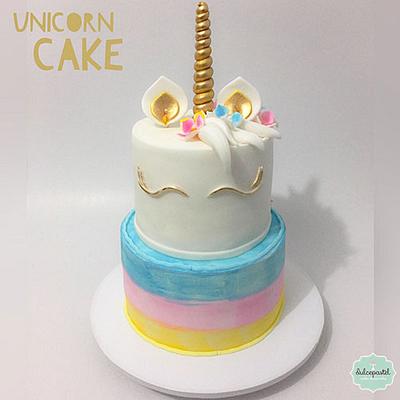 Torta Unicornio ArcoIris - Cake by Dulcepastel.com
