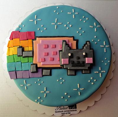 Nyan Cat cake - Cake by Paladarte El Salvador