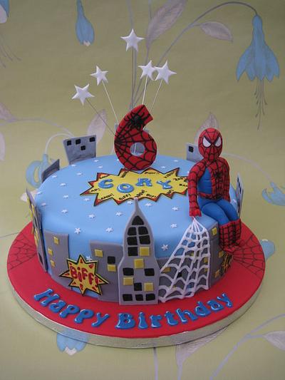 Spiderman birthday cake - Cake by Deborah Cubbon (the4manxies)