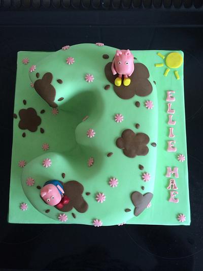 Peppa pig muddy puddles cake - Cake by Yummilicious Cakes Oxfordshire
