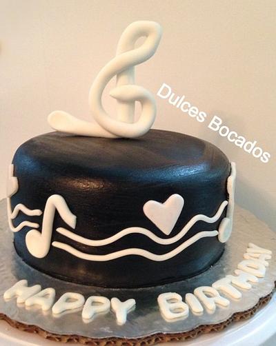 Music notes cake - Cake by The Whisk by Karla 