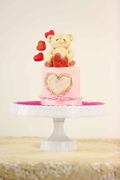 pink bear - Cake by Paola Manera- Penny Sue