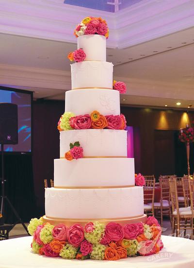 Simrun's wedding cake - Cake by Jen's Cakery