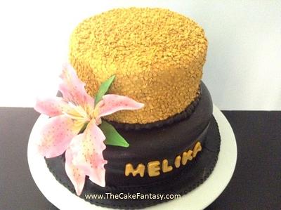 Gold Sequin Cake - Cake by The Cake Fantasy