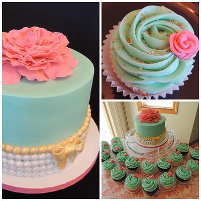 Rose baby shower cake - Cake by Barb's Baking Blog