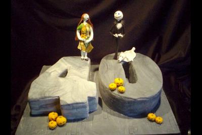 Nightmare Before Christmas - Cake by Altie