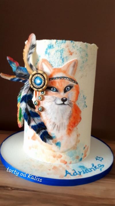 Birthday  fox - Cake by Kaliss