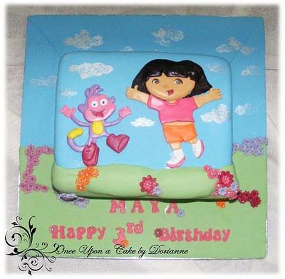 Dora and Boots Celebrate Maya's Birthday - Cake by Once Upon a Cake by Dorianne