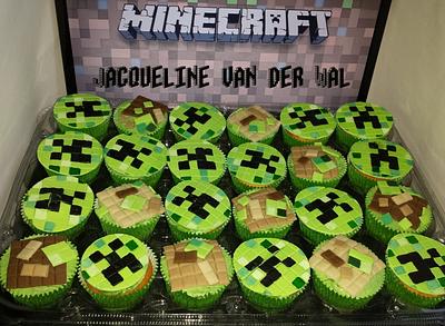 minecraft cup-cakes for school - Cake by Jacqueline