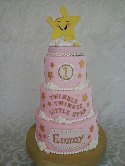 Twinkle, Twinkle Little Star Cake - Cake by Custom Cakes by Ann Marie