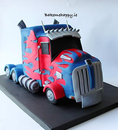 Optimus prime cake - Cake by Elaine Boyle....bakemehappy.ie
