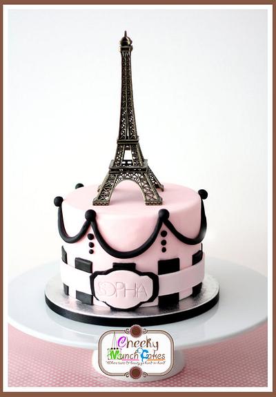 Oohh La La Paris Themed Cake - Cake by Cheeky Munch Cakes