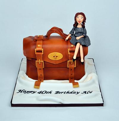 Mulberry Handbag cake - Cake by Sue Butterworth