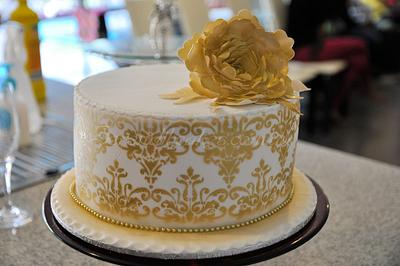 Golden 70th - Cake by Serendib Cakes