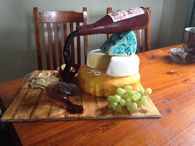 Cheese and Wine Cake - Cake by The White house cakes 