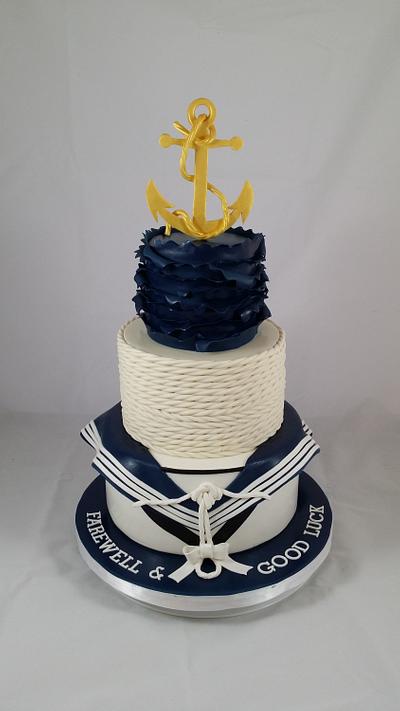Off to join the Navy - Cake by Lisa-Jane Fudge