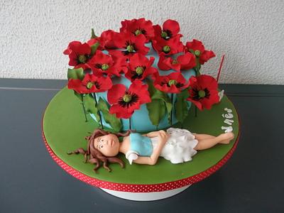 Papoilas  - Cake by Alexsandra Caldeira