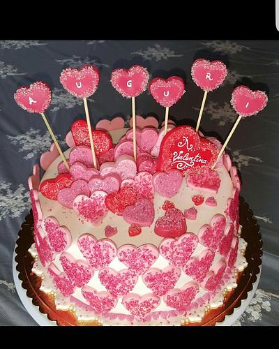 hearts - Cake by lameladiAurora 