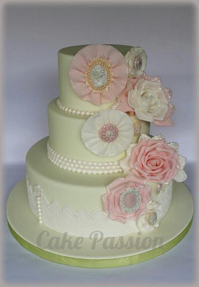 Pins and Cameos Cake - Cake by CakePassion