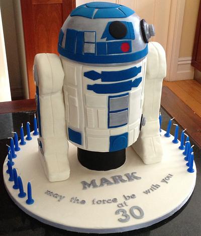 R2D2 3d cake - Cake by Baked Stems