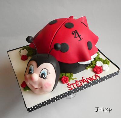 Ladybug baby cake - Cake by Jitkap