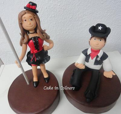 Burlesque Can Can Cake Topper - Cake by cakeincolours