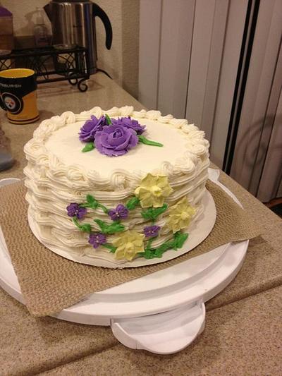 First basket weave cake - Cake by Damaris Brown