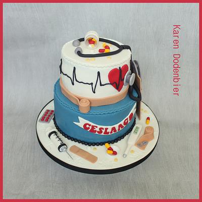 Nurse diploma cake - Cake by Karen Dodenbier