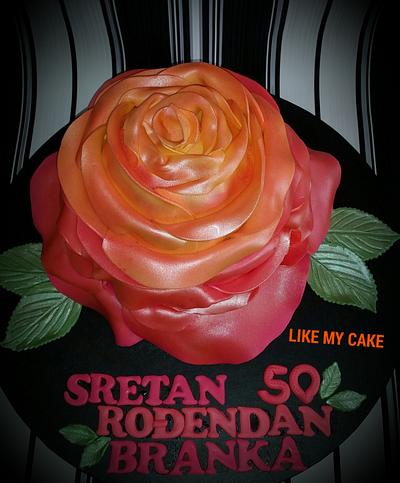 Rose cake - Cake by Likemycake