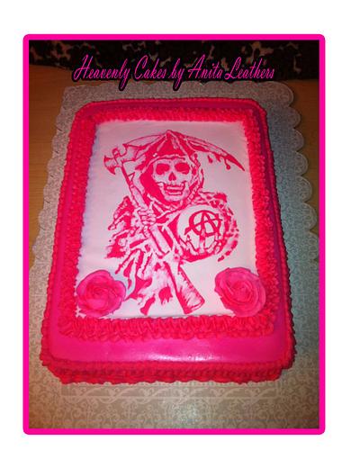 Girly Sons of Anarchy - Cake by Anita