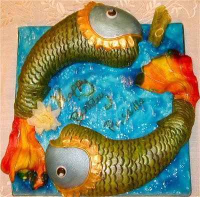 Pisces cake - Cake by Daisy Brydon Creations