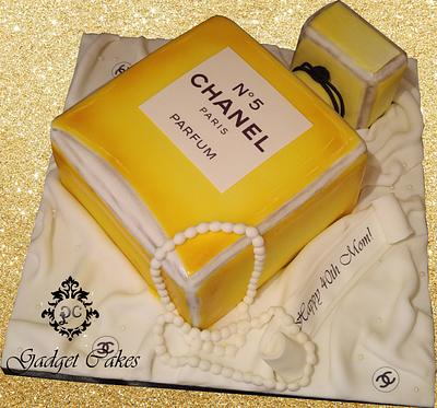 Chanel no.5 Bottle Cake! - Cake by Gadget Cakes