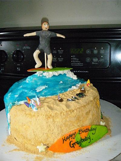 Surfs up - Cake by Valley Kool Cakes (well half of it~Tara)