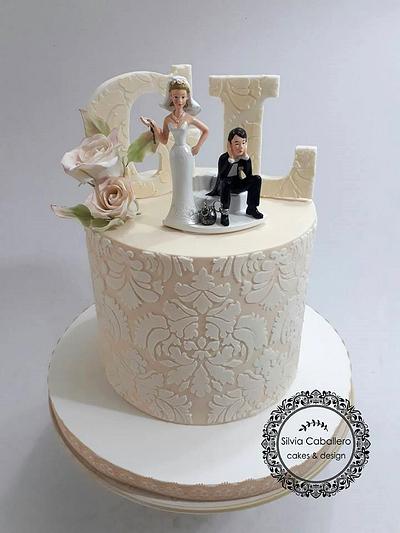 Funny wedding cake - Cake by Silvia Caballero