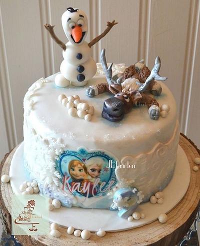 Hello Sven and Olaf - Cake by Judith-JEtaarten