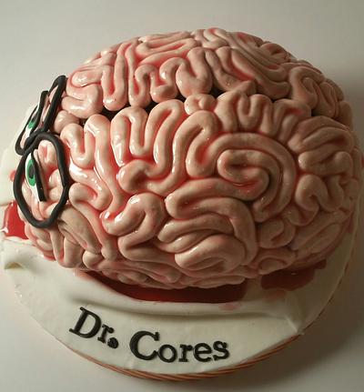 BRAIN CAKE FOR A Dr. - Cake by Dulce Victoria