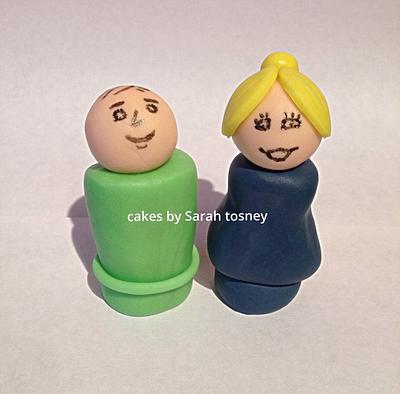 Fisher price little people wedding cake topper  - Cake by sarahtosney