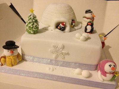 winter scene - Cake by Rachael Osborne