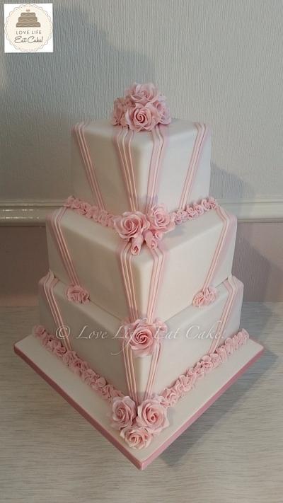Scott & Susan's wedding cake - Cake by Love Life Eat Cake by Michele Walters
