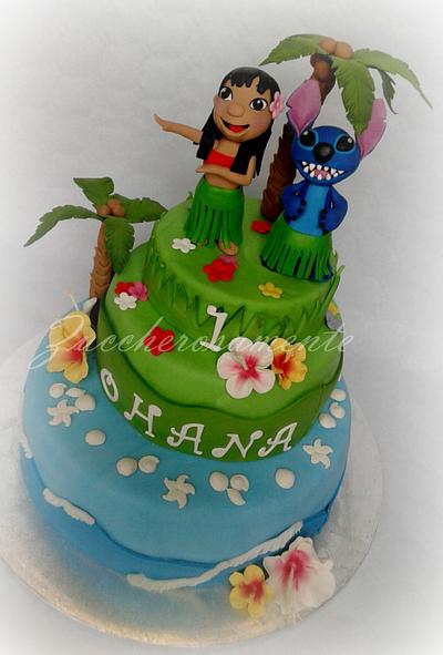 Lilo and Stitch cake - Decorated Cake by Danielle Lechuga - CakesDecor