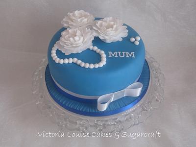 White Peony Cake - Cake by VictoriaLouiseCakes