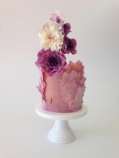 Blushing pink... - Cake by The Artful Caker
