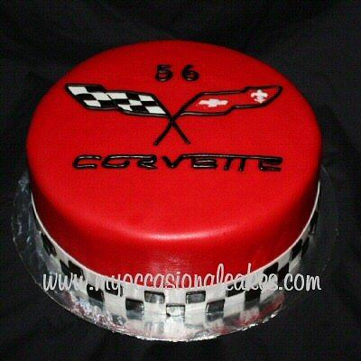 Corvette(R) Logo cake - Cake by Occasional Cakes