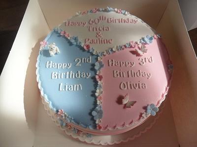 multi themed multi coloured birthday cake - Cake by elizabeth