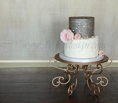 Wafer Paper Wedding Vows - Cake by Shannon Bond Cake Design