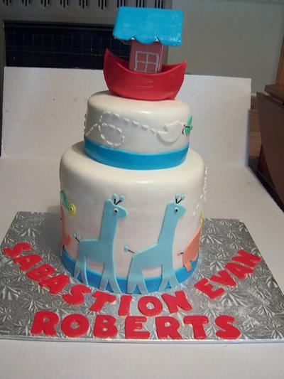 noahs ark baptism cake - Cake by sweettooth